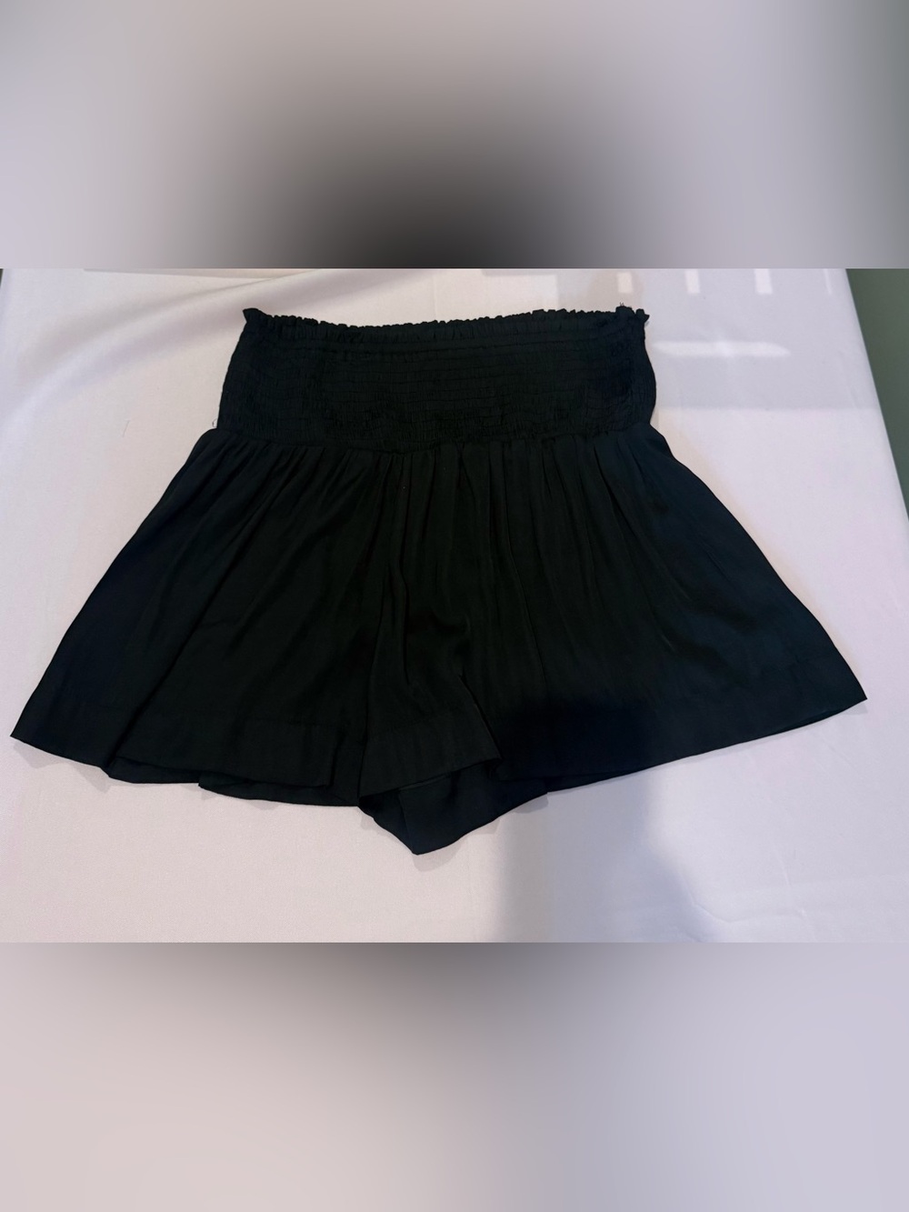 Women’s Black Smocked Waist shorts. TCEC medium
